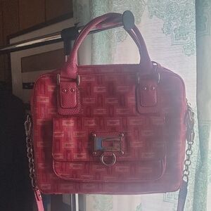 Elegant Red Satchel Bag